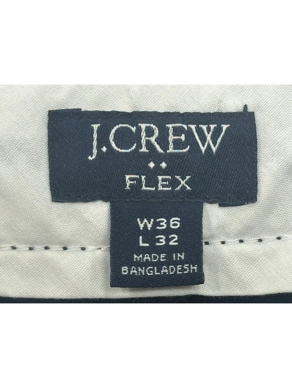 J Crew Flex Slim Fit Flat Front Chinos Blue Mens 36/32